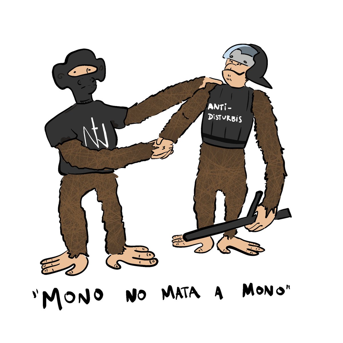 "a quien vas a llamar cuando te atraquen?"
A me mare, no als feixistes protectors de feixistes