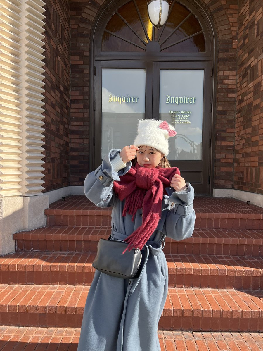 久々に行ってきた🦖🌏💞
さむすぎてもうまた風邪ひきそうや！

リボン巻可愛くない？🎀
#ユニバ