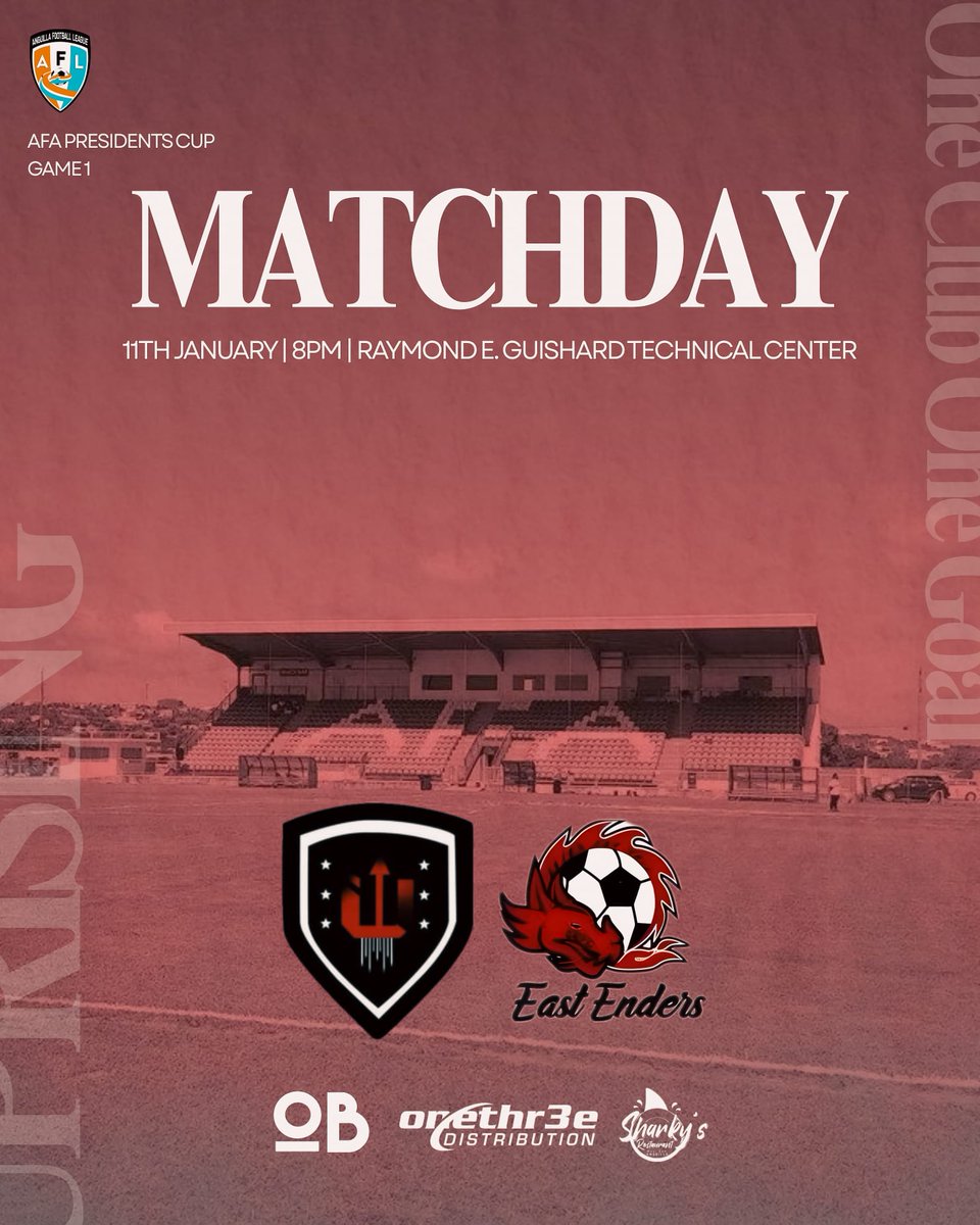 UprisingFC's tweet image. MATCHDAY ⚽🔥

Today sees us kicking off the 2026 season with our opening game against East Enders FC in the Presidents Cup! 8pm at REGTC. Live coverage on YouTube Channel AI-Live.