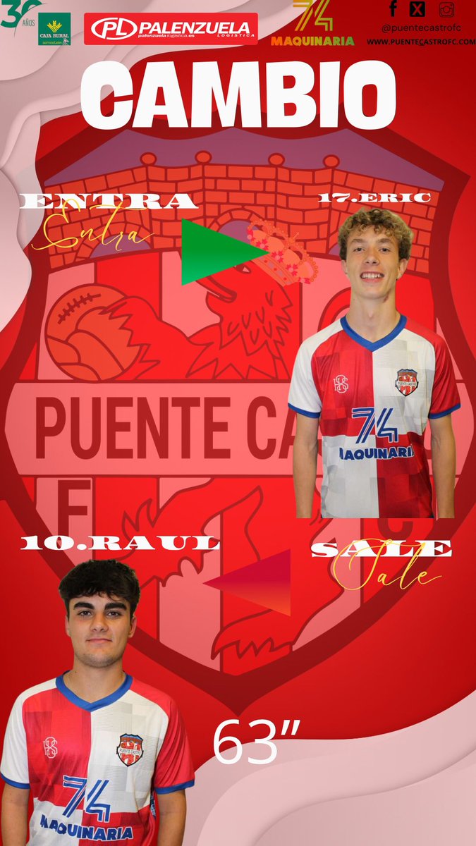 ⏰ cambios para el juvenil a
1️⃣ <a href="/cdlavirgen/">CD Virgen del Camino</a> 
0️⃣ JUVENIL A

#orgulloarlequinado #vapuenteva #somosfutbol #somosformacion