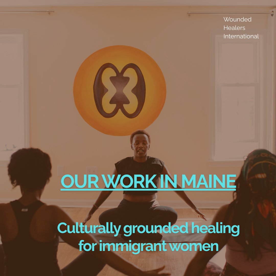 WHIntl's tweet photo. In #Maine, we support African immigrant women facing violence and trauma. Join us for healing through dance, mindfulness, and community @maineafroyoga! #ImmigrantWomen #TraumaInformedCare #HealingThroughMovement #MaineAfroYoga https://t.co/0ALSfnHkHG