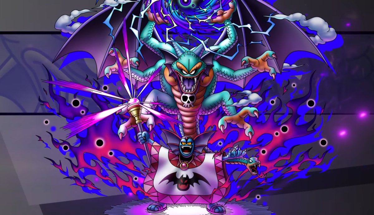 GANGLIO15448591's tweet photo. ドラクエタクト5.5周年おめでとうございます!!🎉
この周年に開催するのは最新作DQⅠ&amp;IIイベント！そして2作品を飾るラスボスが超魔王として登場とは驚きです✨️
カンダタの才能開花もお待ちしてますよぉ!!💪

#ドラクエタクト
#闇の覇者りゅうおう登場
#邪神官ハーゴン登場 https://t.co/6KiXTQxPb2
