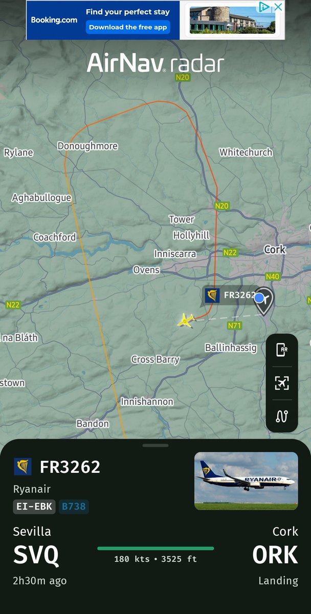 official_dthoma's tweet photo. @Shauns_Aviation  FR3632 has aborted it's first approach into Cork https://t.co/CL5H8ADZvX