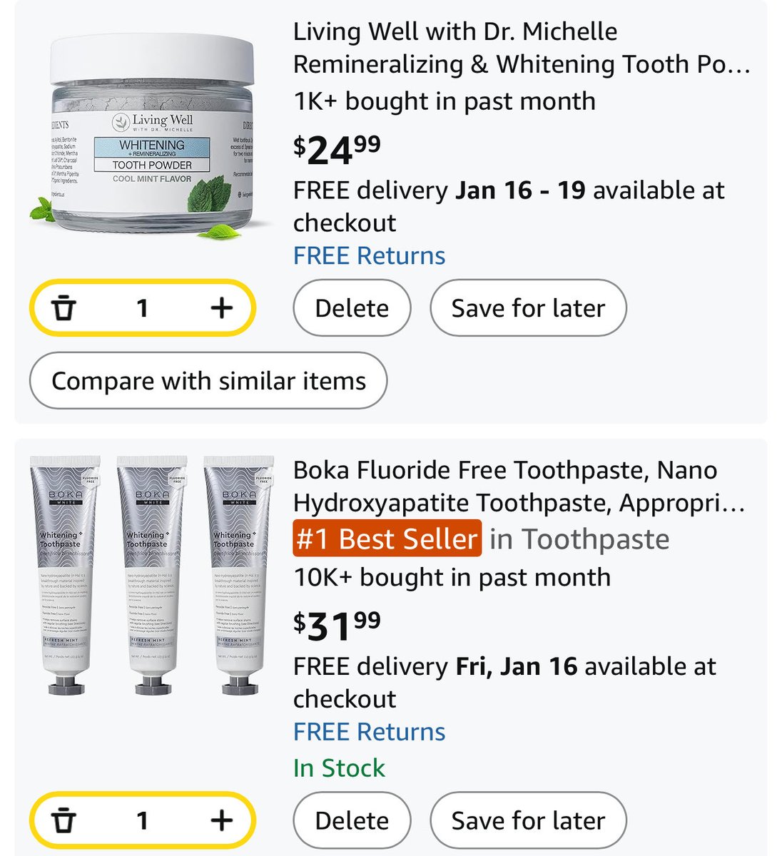 Reneefit97's tweet image. 🦷Teeth/Oral Care Routine.. 

The cures are already here and in use. They’re natural and holistic—because true healing comes from natural methods, not chemicals.

You can find just about anything on Amazon