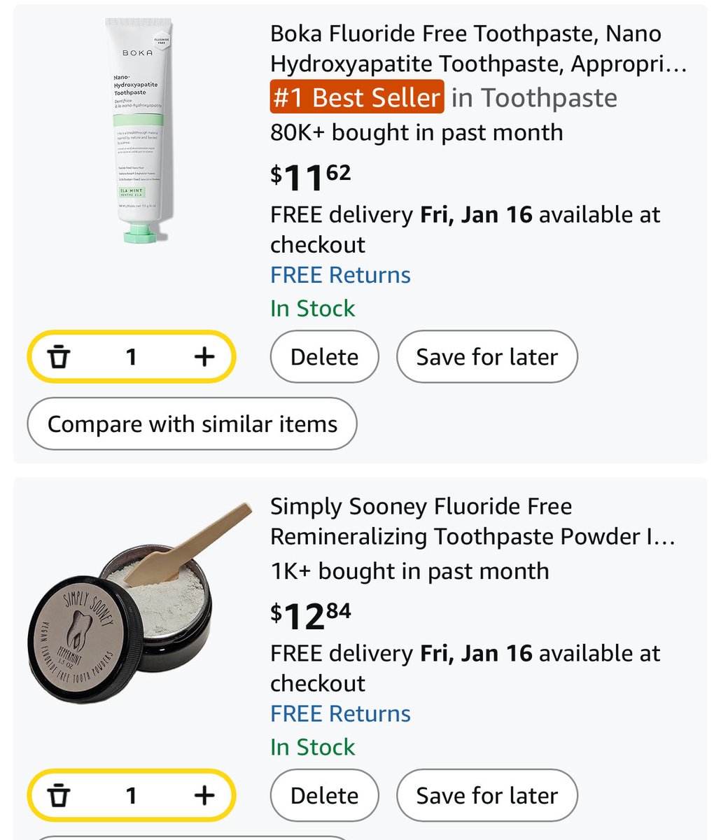 Reneefit97's tweet image. 🦷Teeth/Oral Care Routine.. 

The cures are already here and in use. They’re natural and holistic—because true healing comes from natural methods, not chemicals.

You can find just about anything on Amazon