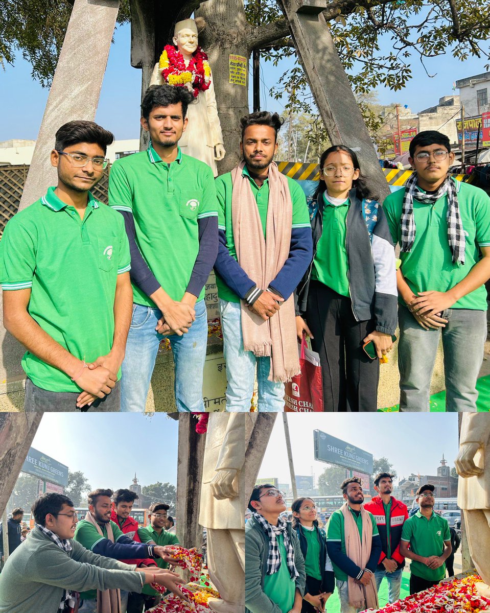 enclubmrt's tweet photo. Today, Club team paid floral tributes to former PM Lal Bahadur Shastri ji at Begumpul #Meerut on his death anniversary. Remembering his ideals of simplicity, integrity and the inspiring slogan "Jai Jawan, Jai Kisan”.
#LalBahadurShastriJi #ShastriJi #Meerut #jaijawanjaikisan https://t.co/66cYgQo37f