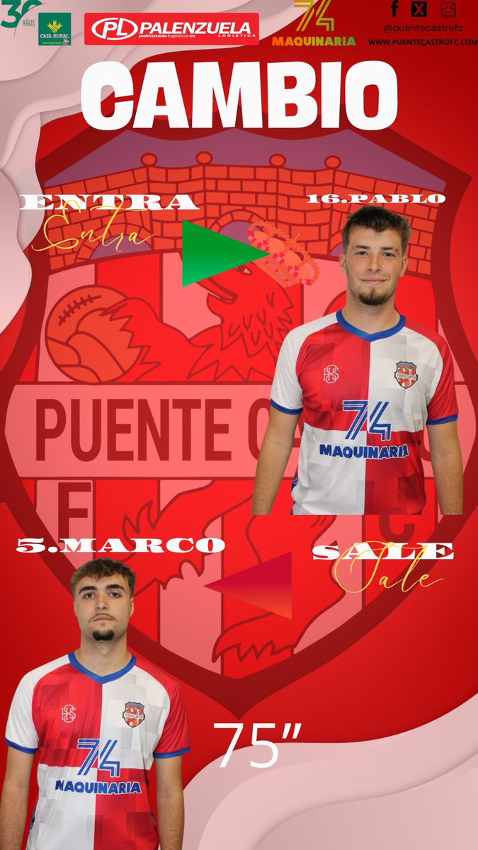 ⏰ cambios para el juvenil a
2️⃣ <a href="/cdlavirgen/">CD Virgen del Camino</a> 
0️⃣ JUVENIL A

#orgulloarlequinado #vapuenteva #somosfutbol #somosformacion