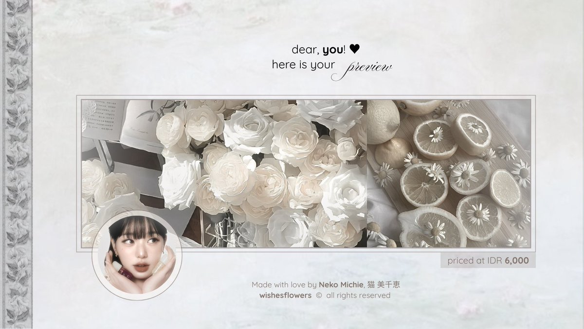 wishesflowers's tweet image. help repost? thank you! 🌼

evening, dearest fleurs. I have 4 ready stock layout from Jang Wonyoung last updates, each priced at IDR 6,000 and you have already gotten both JPG &amp;amp; PNG formats for avatars. knock my direct message if you are interested!  #zonauang  #zonajajan  🍋♥︎