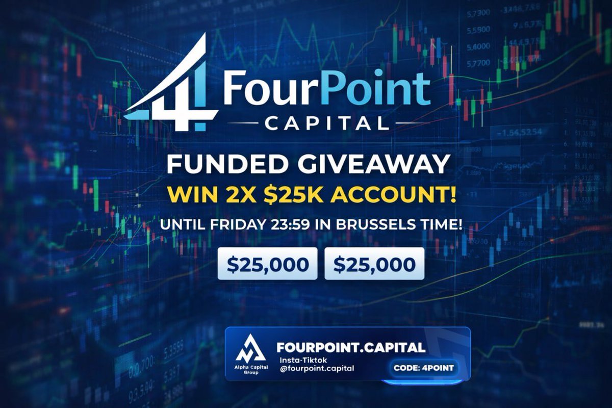 FourPointC's tweet photo. JOIN FAST, LINK IN BIO #giveaway #funded #fourpoint #join #telegram #cfd #trading https://t.co/dOMqGq8cli