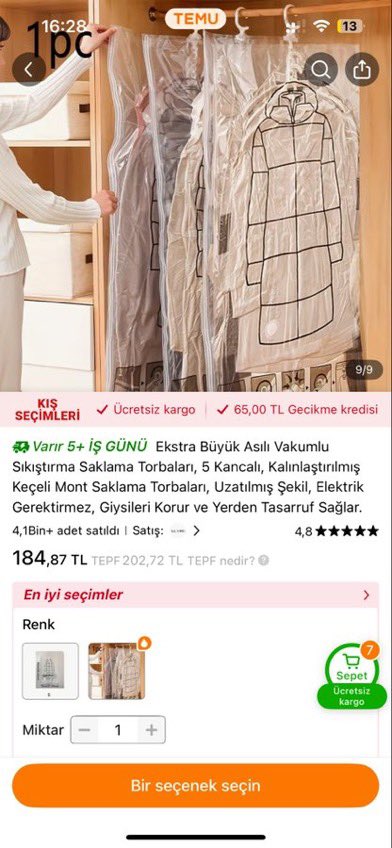 Şimdi birisi şu aradaki fiyat farkını açıklasın! Birisi temu diğeri Hepsiburada aradaki 2.088 TL gümrük vergisi, kar marjı, kargo bedeli, koli gibi şeyleri dahil etsen bile mantığı yok! #temu #gümrükvergisi