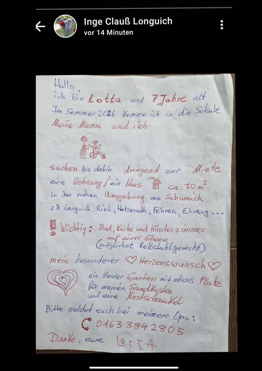 skaribu_michael's tweet image. Absoluter Zufalls-Netzfund gerade eben auf Facebook, dabei bin ich gar nicht auf Facebook.

Diese herzliche „Suchanzeige“ von Lotta braucht unbedingt mehr Reichweite…:-)

#TwitterMagic

Danke @ Jörg Hase für‘s Teilen…:-)

kuriose-feiertage.de/international-…