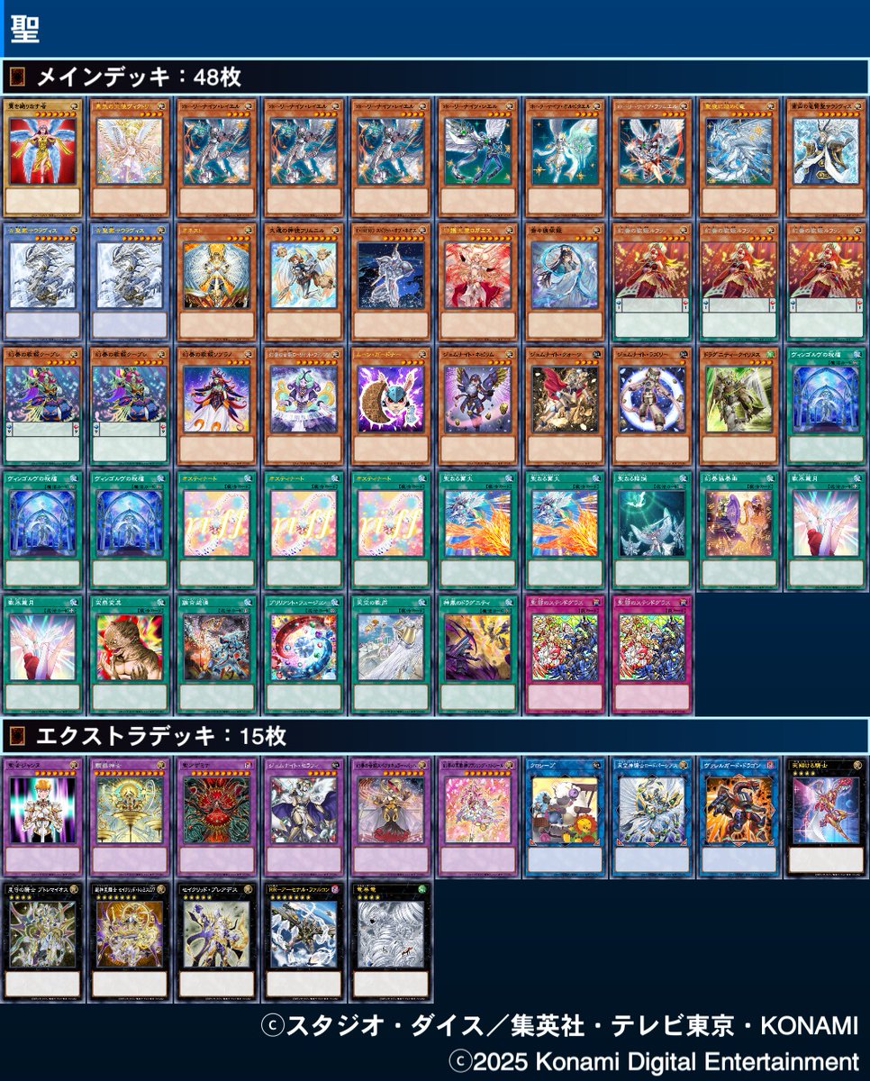 #ゲドオフ
今日使った天使族のデッキ
バッハから神風のドラグニティに触って、サウラヴィスや聖夜竜回収するの楽しかった