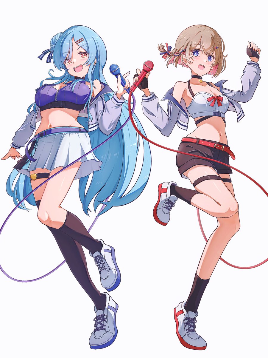 summer_toufu's tweet image. ともんぬ様(@PcgOe8rx5Qbz0NC)のご依頼で2人のイラスト描かせて頂きました！！ ありがとうございます！
イオリンまるちゃん本当に可愛かった！２人は光…！✨✨
#イオリの森美術館 #罰アート