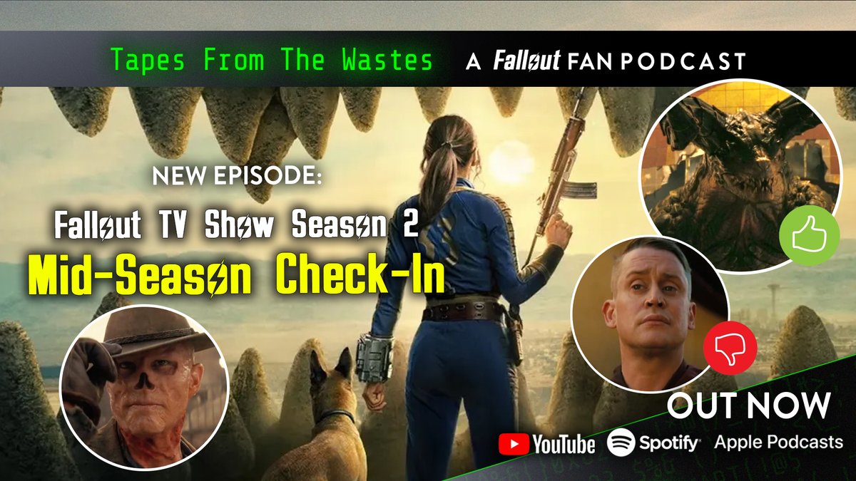☢️NEW EPISODE☢️

We're half-way through Season 2 of The Fallout TV show, so it's time to check in with our thoughts on what we've seen so far, and theories on how it's going to play out!

Plus there's talk of Fallout remakes and reveals...

Out now in all the places✌️