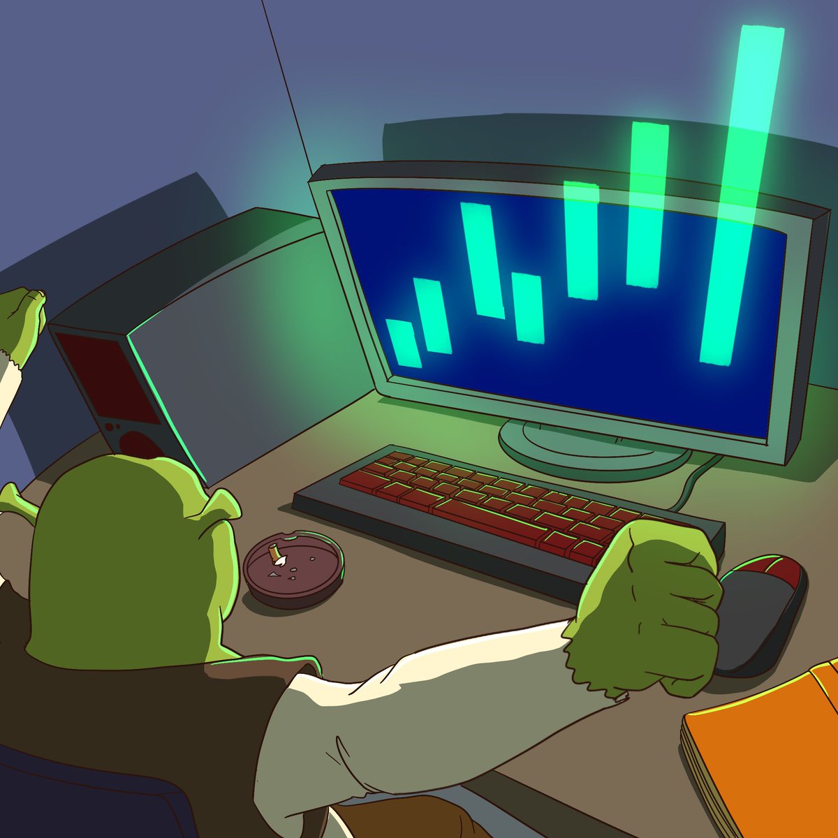 Cryp2Matrix's tweet image. $SHREK 
AND ITS COOOOOOKING 

@SHREK_ETH_ BROUGHT A HUGE VOLUME 
WITH ALMOST 700 HOLDERS IN AROUND 12HRS 

I THINK THIS IS WORTH TO CHECK 

CA: 0x77f6e975aa520601236f61c81ca8a88e2c3cc1a9

ATH AFTER ATH 
SEND IT HIGHHHER