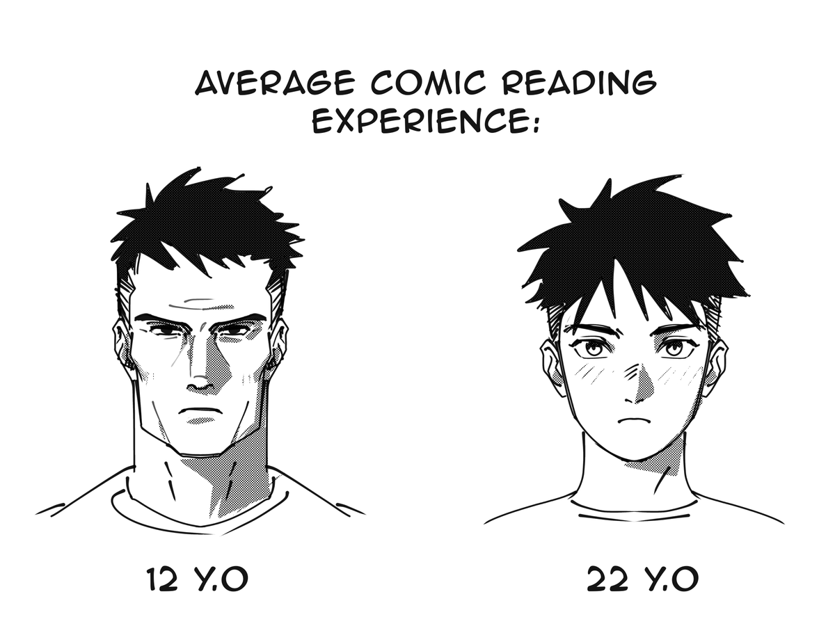 kothangthi_meos's tweet image. J4f; especially when you go from older to newer comics