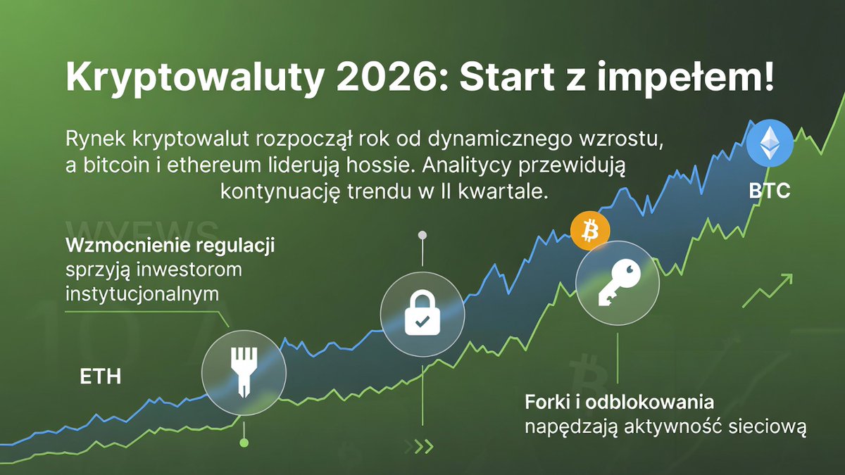 CryptominingP's tweet image. Kryptowaluty 2026 ruszyły mocno! 🚀 BTC odbija ~90-91k USD, ETH &amp;gt;3100 USD. Unlocks HYPE/ENA/LINEA mogą wstrząsnąć rynkiem, ale SEC łagodzi regulacje + Clarity/GENIUS Act dają nadzieję na hossę instytucjonalną!

Analiza: cryptomining.com.pl/kryptowaluty-w…

#Bitcoin #Kryptowaluty #Crypto2026