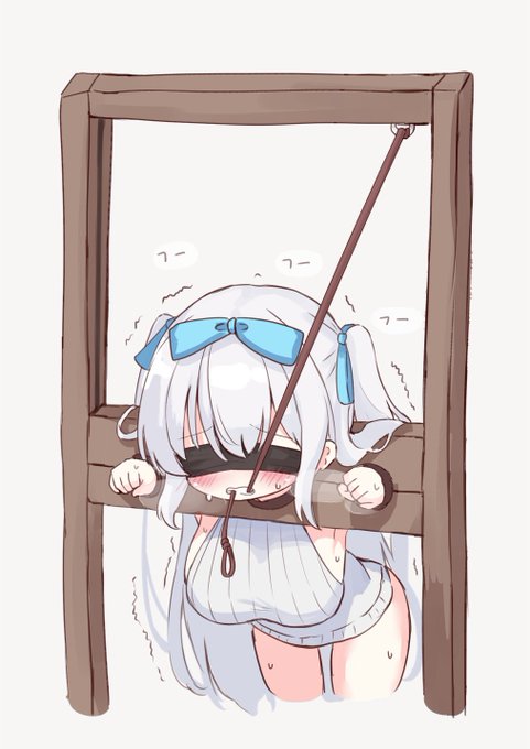 死んじゃうのはかわいそうなので、目隠しされた状態で何もついてないぎろちん台に拘束されて、離したら死んじゃうと思い込んでる子を眺める… 
