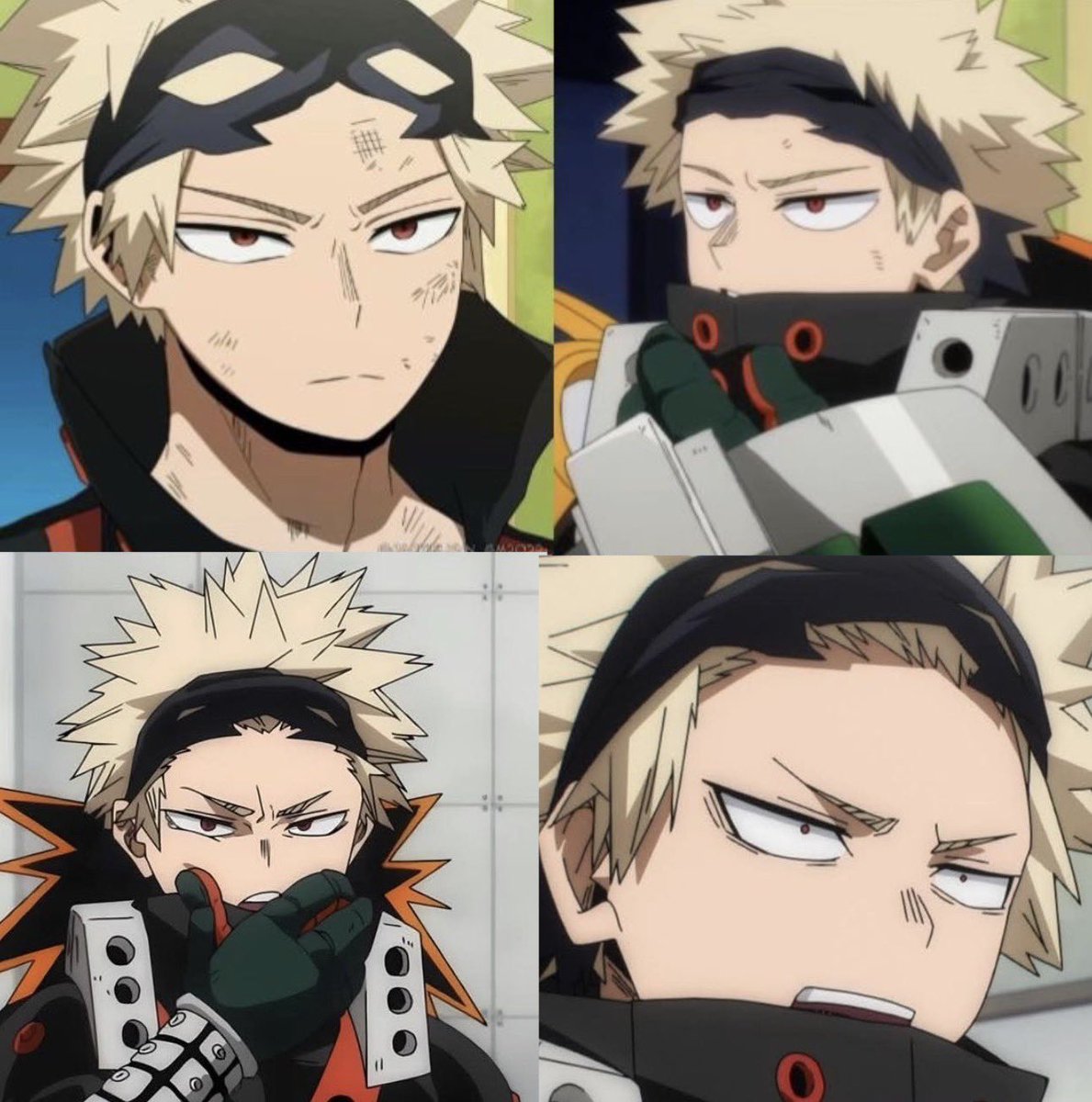 dynamightkts's tweet image. love katsuki with his mask up