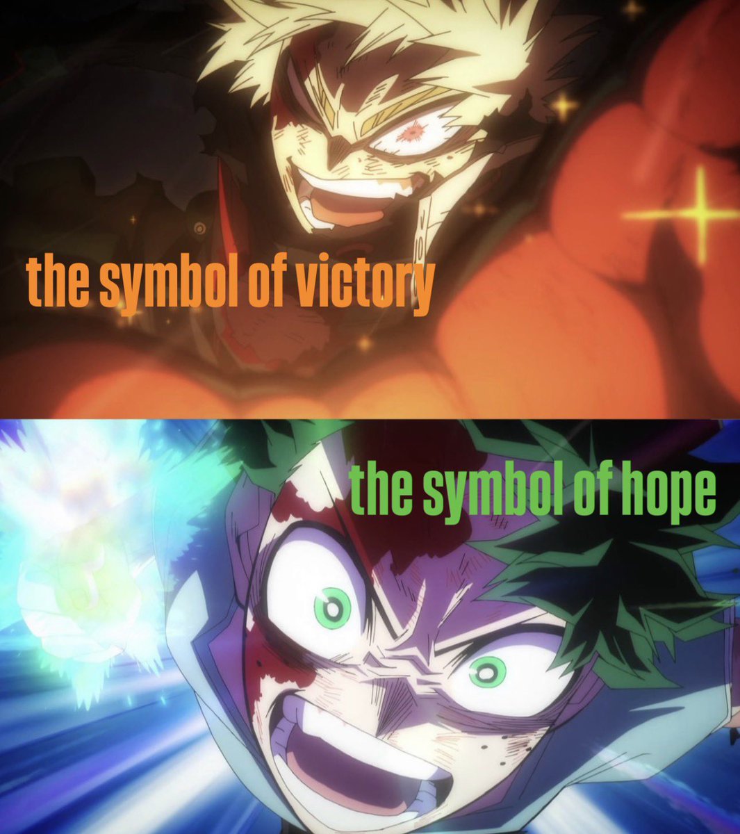 katsudekudon's tweet image. the symbols of victory and hope