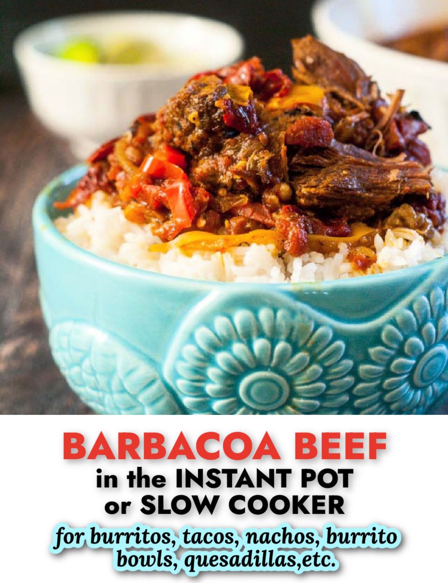Instant Pot Barbacoa Beef (or Crockpot) - for burritos, tacos, bowls mylifecookbook.com/spicy-barbacoa… via <a href="/mylifecookbook/">Denise Z Wright</a> #lowcarb #protein