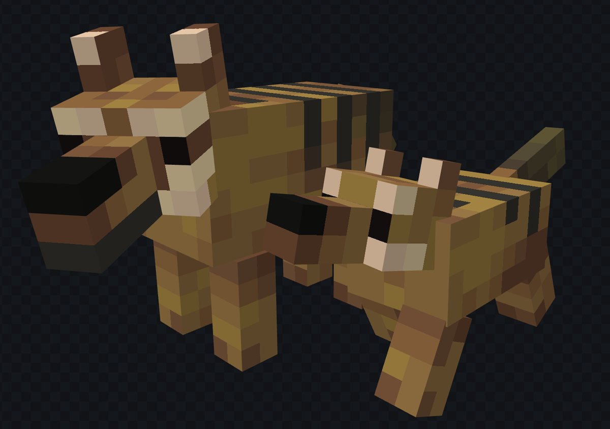 LoomW19365's tweet photo. Thylacine and baby Thylacine! For Paleo Eden

Adult model by Coaz and Fleem
Baby model by Grnk

@Minecraft @blockbench #minecraft #Blockbench #model #3d #pixelart #art #lowpoly #ancient #mod https://t.co/TPHzPCDsYI