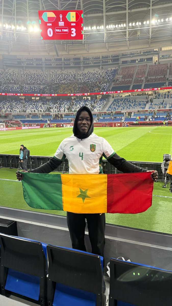YamarSb's tweet image. On represente dignement le 221 🇸🇳💪🏾
📍IBN BATOUTA STADIUM 
#AFCON2025