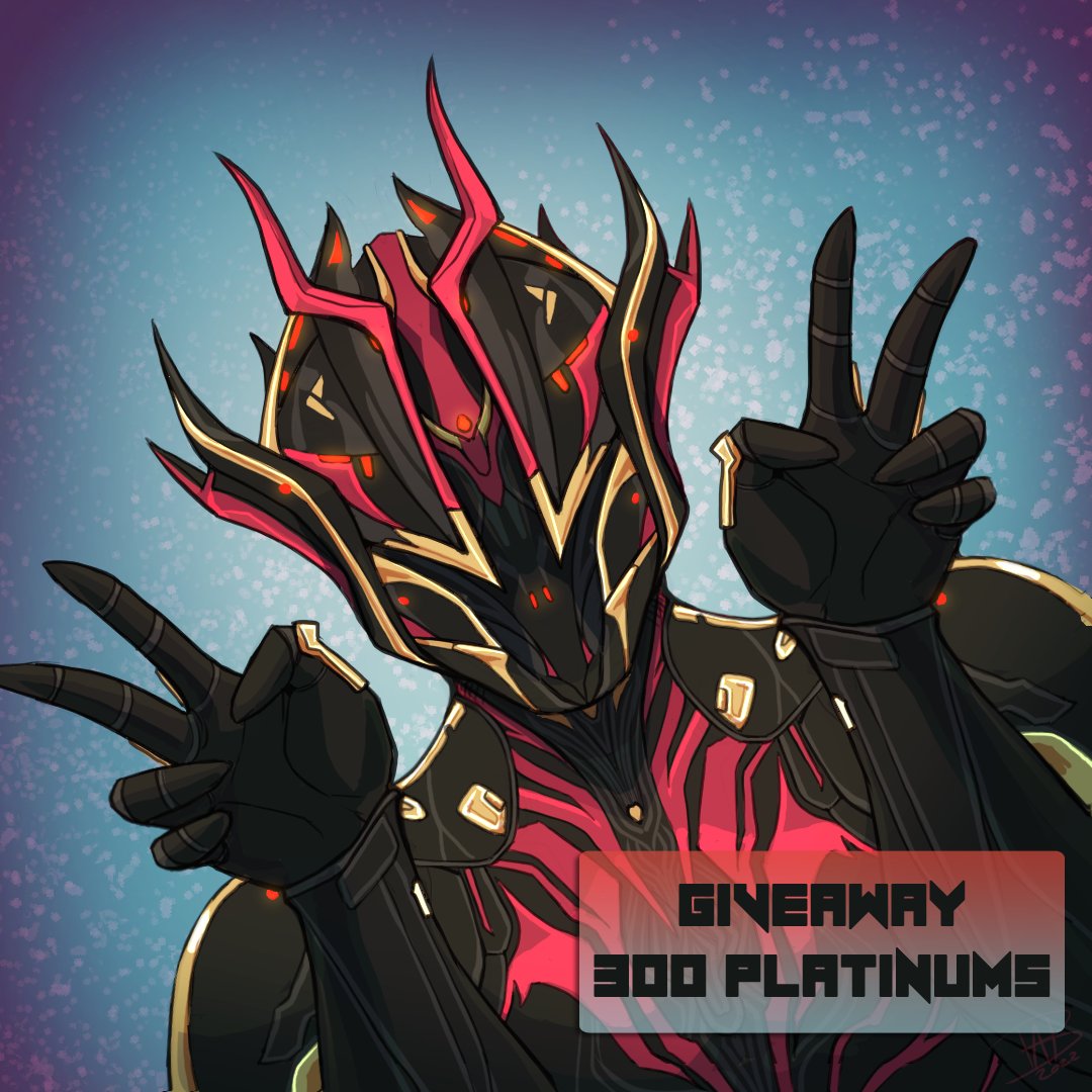 💥300 platinums for 1 #Tenno💥
Generous Gift from <a href="/PlayWarframe/">WARFRAME</a> 💝

• Follow me
• Like and RT this post
• Comment your IGN and your Platform

⌛️End and 🗳️ Result : January the 18th

Good Luck Everyone 🍀
#Warframe #Giveaway #platinums