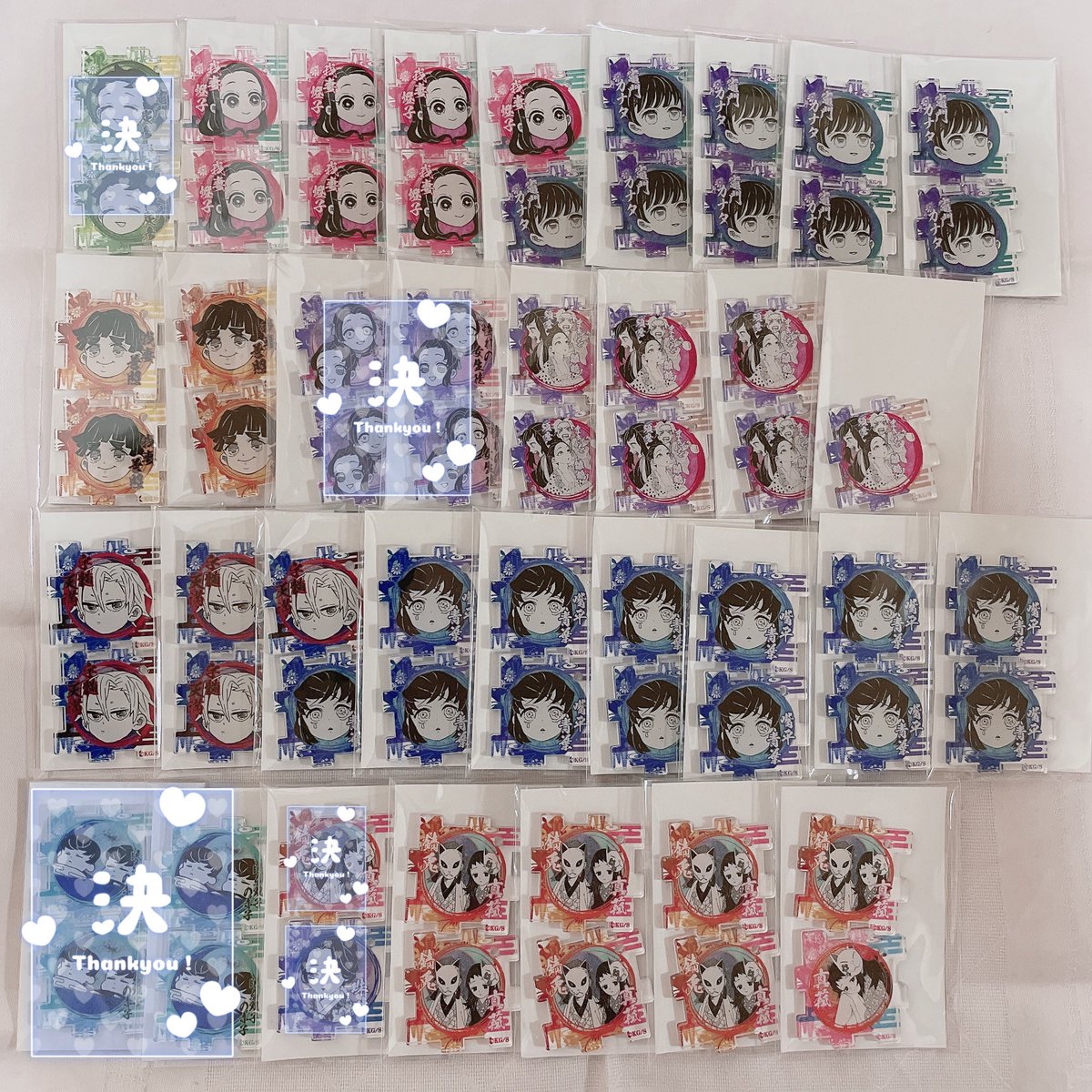 交換/譲渡】鬼滅の刃 原画展 つながる アクリルパズル コレクション 譲