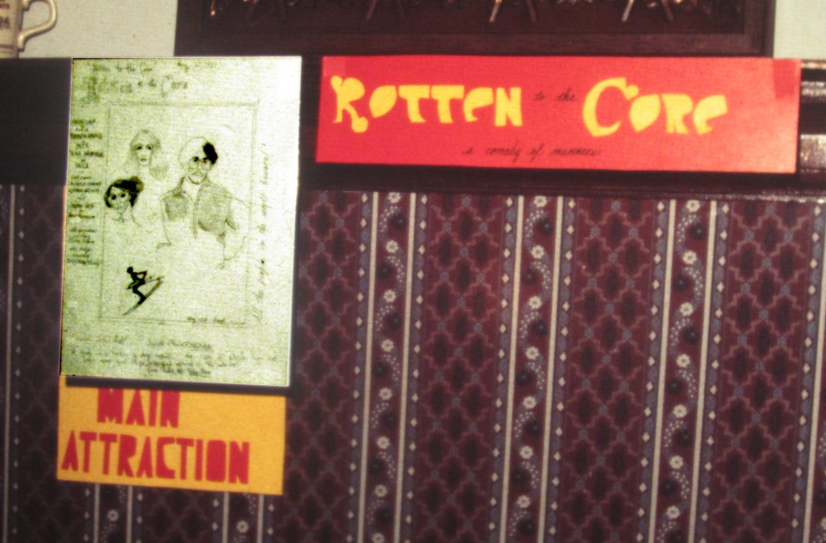 HermitsDaily's tweet photo. In a lifetime of movie making, I only ever starred in one:  "Rotten to the Core."  1981.  #movie #movies #moviemaking #homemovie #film #films #filmmaking #dirctor #drama #rotten #rottentothecore #core #1980s #minneapolispremier #premier #pencildrawing #drawing #posterboard https://t.co/vdfk3vmEvT