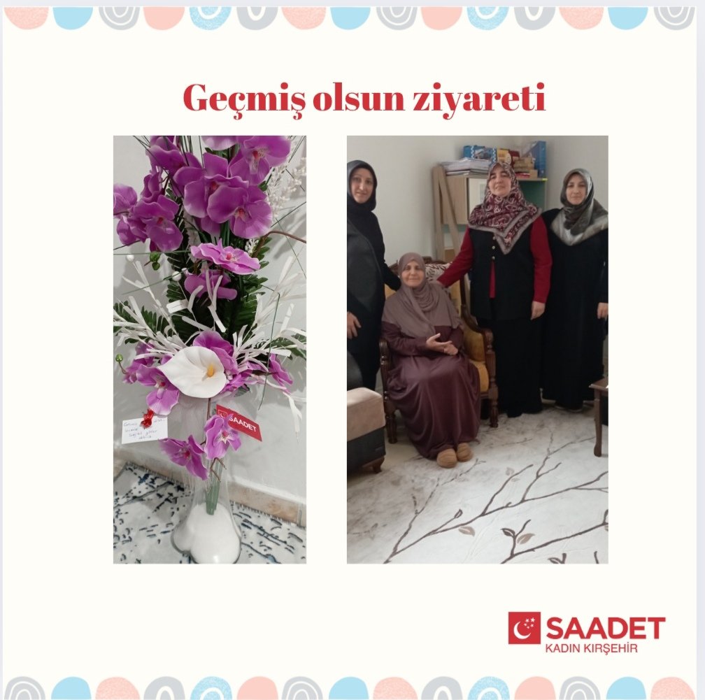 💫Diyarbakır Saadet Partisi Kadın Kolları Eğitim Başkanı Kıymetli Maide Öztürkcan hanımefendiye geçmiş olsun ziyaretinde bulunduk. 
Kendisine Allah'tan şifa diliyoruz. 💐
. 
@saadet_kirsehir 
@spkadingenc40 
<a href="/saadetkadin/">Saadet Partisi Kadın Kolları</a> 
<a href="/saadetpartisi/">Saadet Partisi</a> 
@saadetdiyarbekir2121 
<a href="/MaideOzturkcan/">maide öztürkcan</a>