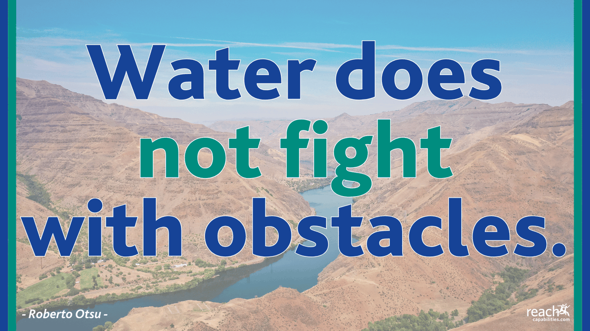 Water flows around objects, so it is unstoppable. #Kolbe identifies your natural approach to problem-solving, so you can move forward less friction &amp; achieve greater impact. Join us on Feb. 20 to unlock your #capabilities! loom.ly/na1F8QI #RobertoOtsu