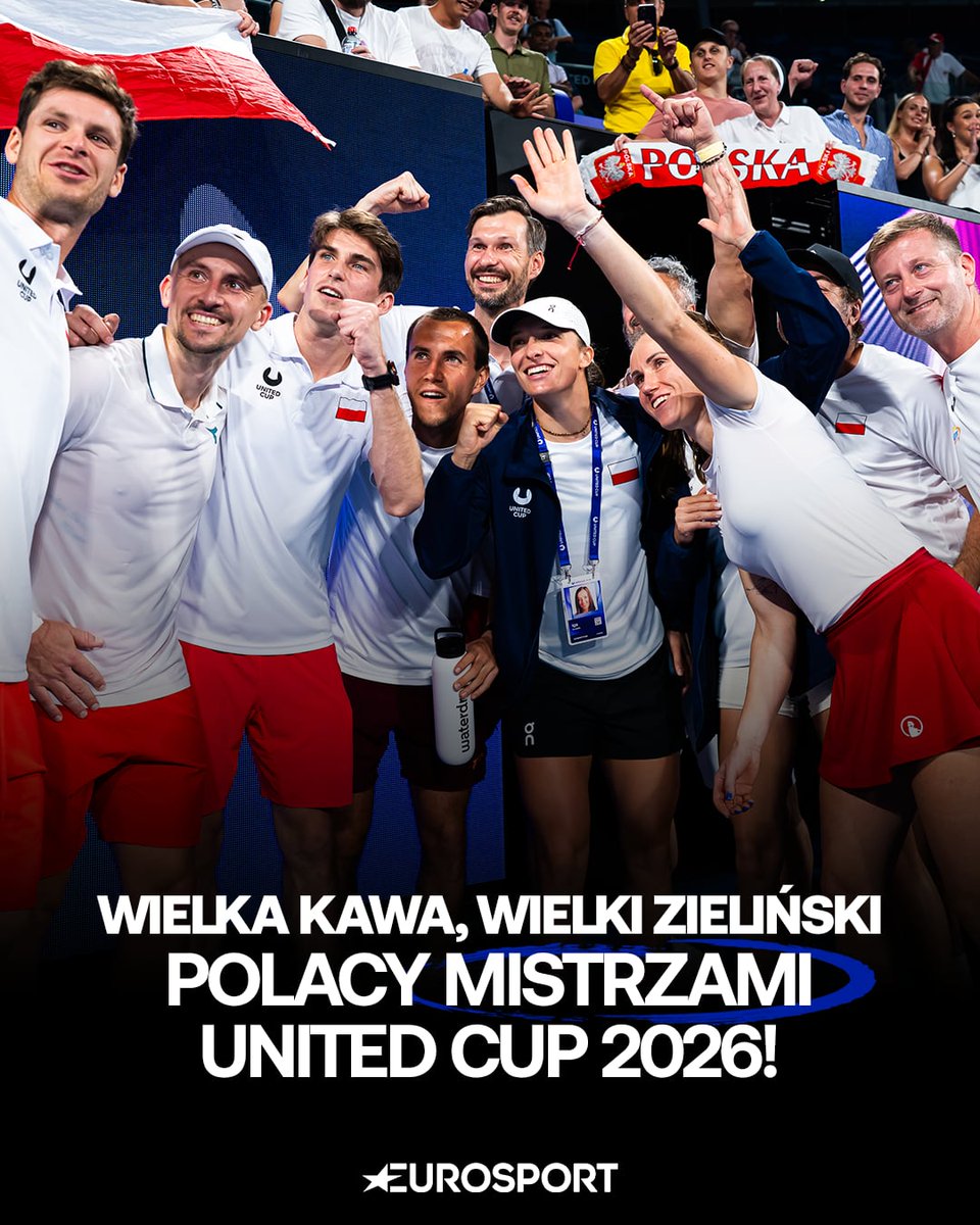 Eurosport_PL's tweet image. 💫 𝐙𝐑𝐎𝐁𝐈𝐋𝐈 𝐓𝐎 💫

#UnitedCup jest BIAŁO-CZERWONE 🤍❤️

Brawo Iga
Brawo Hubert
Brawo Kasia
Brawo Janek 

👏👏👏