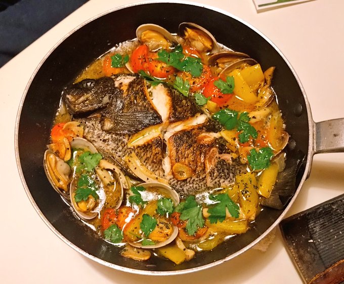 グレのアクアパッツァ 