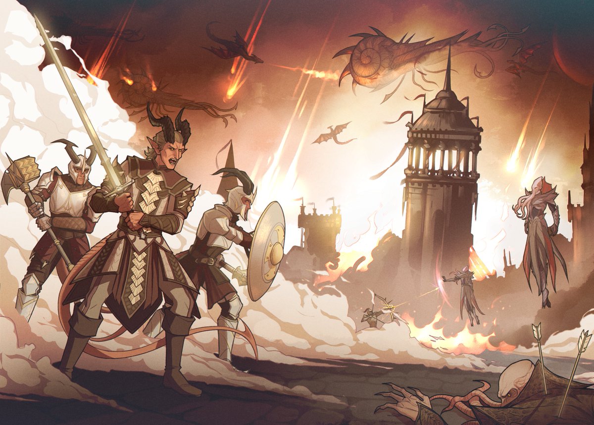 VicarFriedrich's tweet image. Art for the Baldur's Gate 3 Anniversary Zine✨
#Zevlor #BaldursGate3 #BG3 #BG3AnniversaryZine