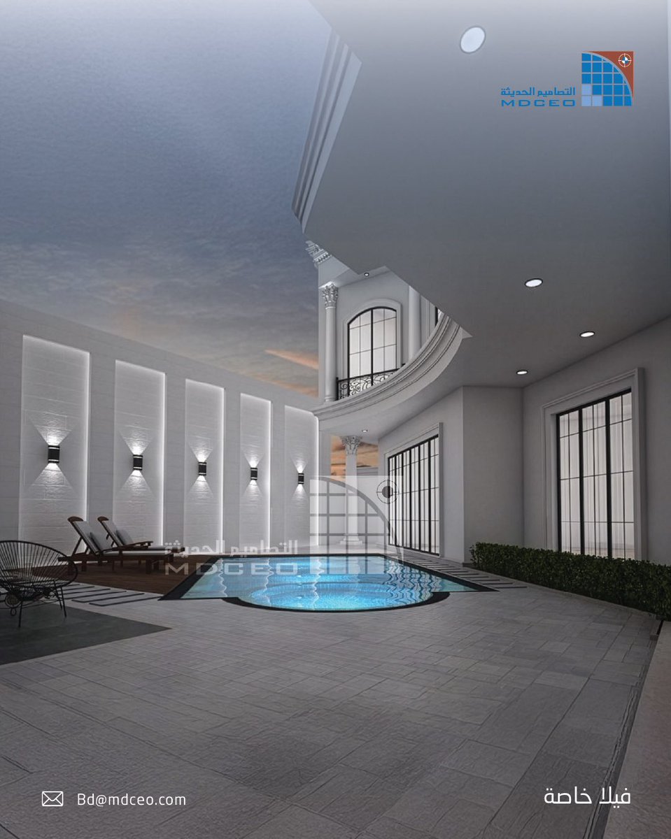 MDCEOSA's tweet photo. تصميم فلل سكنية تجمع بين الخصوصية، الراحة، وأناقة التفاصيل.
#فيلا #مشاريع #archicture https://t.co/0MkRM00d0x