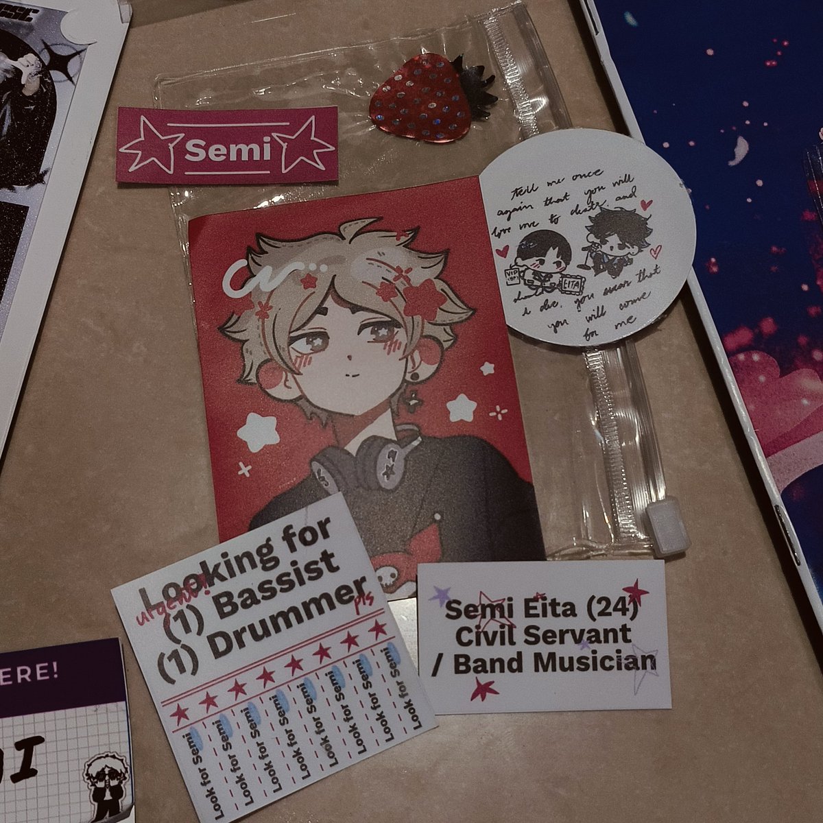 first haul :pp 

ETO TALAGA ISA SA INAABANGAN KO HOY 😭😭😭 NAKAKAIYAK ILY MY FELLOW SEMISHIRA TRUTHER ANG CUTE MO <a href="/eitatooru/">ywyl ☆</a> !!! ang pogee ni semi so much kakainin ko 'to thank you

— set the stage | <a href="/semieitacse/">Set the Stage.ᐟ : A Semi Eita CSE ☆</a>