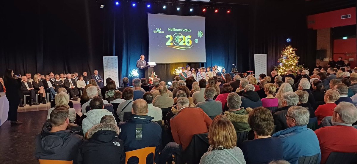 vcatteau_'s tweet photo. Présent hier soir à la cérémonie des vœux de #Wattignies.
Un moment important de la vie communale, l’occasion de saluer le travail mené par l’équipe municipale et l’engagement quotidien au service des habitants et de la ville.
#Circo5905 https://t.co/SBTfLJIqB9