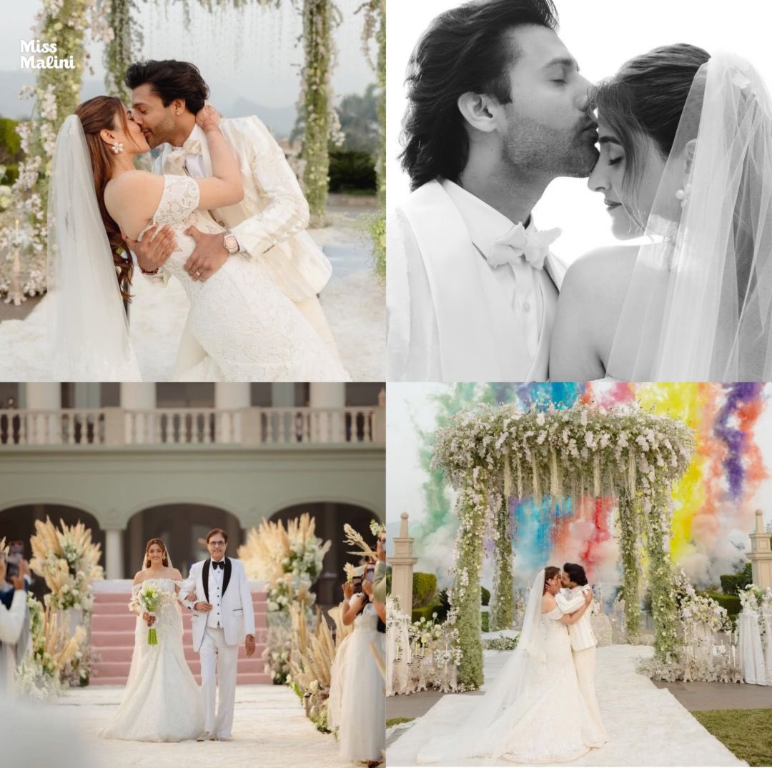 MissMalini's tweet image. Nupur Sanon and Stebin Ben gets wedded in Udaipur 😍

#MissMalini #NupurSanon #StebinBen