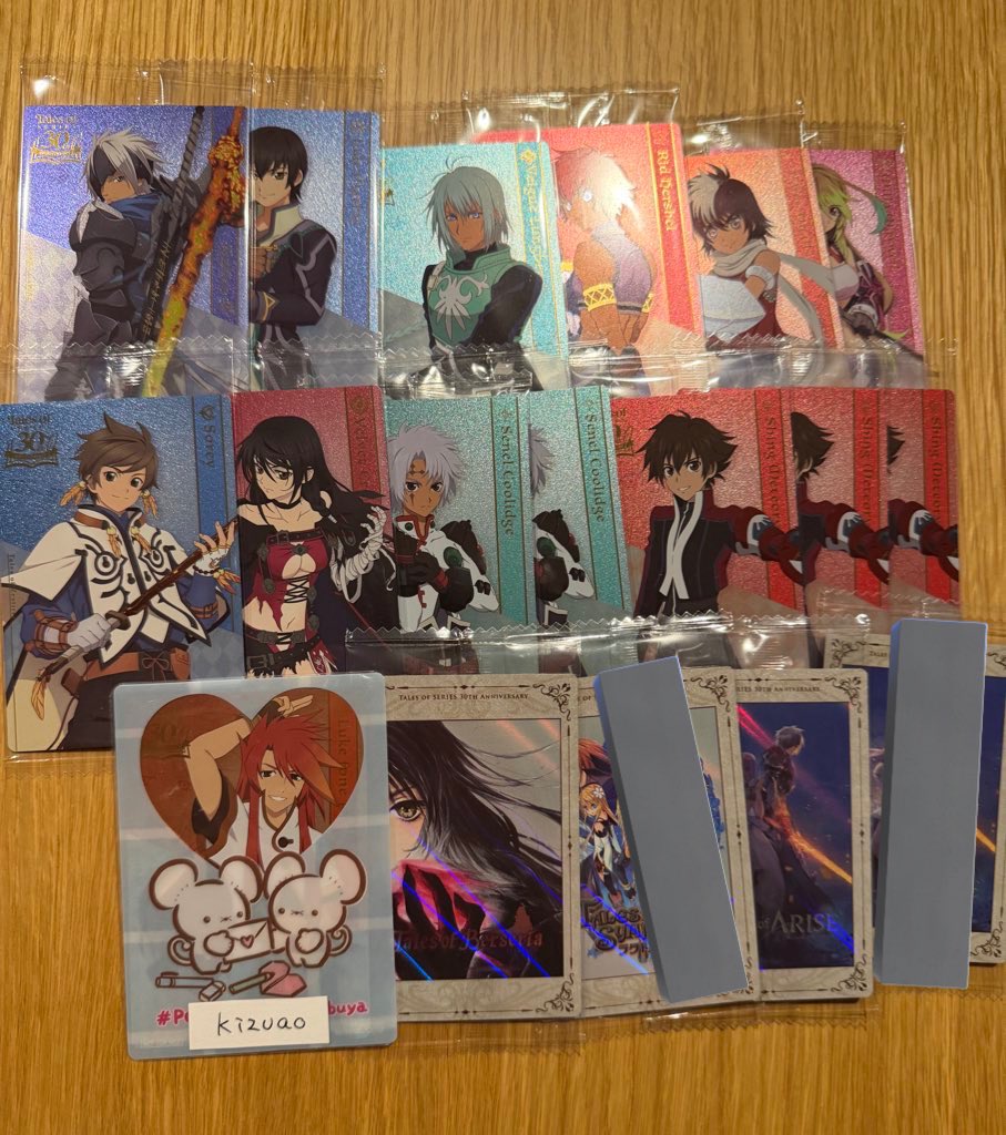 【交換/譲渡】テイルズ 30th Anniversary カードウエハース

出:画像
求:ルーク、アビスKVまたは各100円（+送料）

比率違いも検討します。
都合が合えば都内手渡し可
ご縁ございましたら。
<a href="/TalesGoods_bot/">テイルズグッズ取引bot</a>