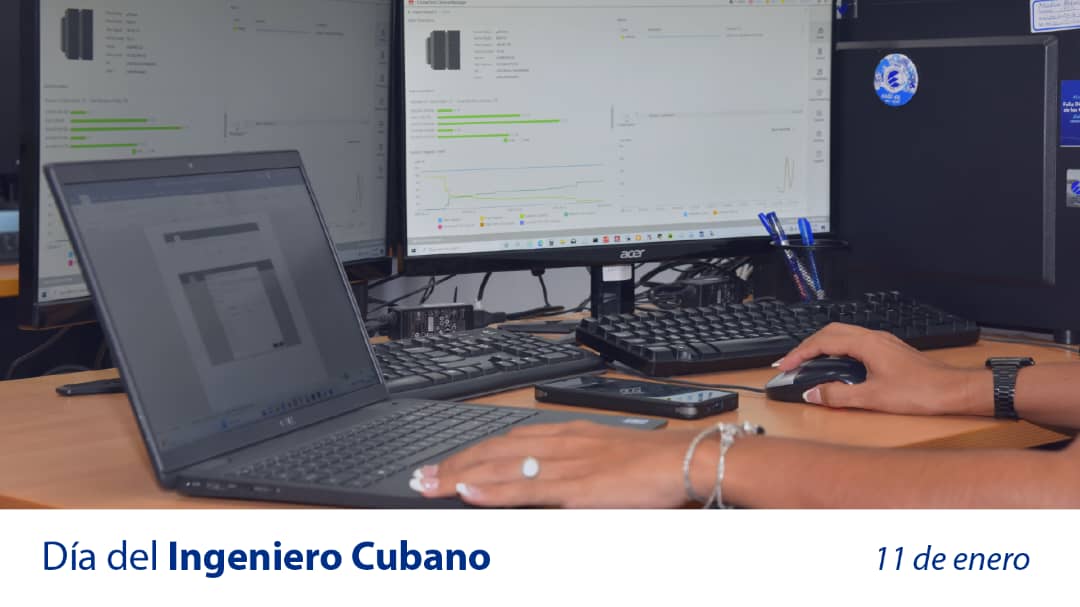 🎊 Hoy celebramos el #DíaDelIngenieroCubano 🥳🥳. Felicitaciones para esos hombres y mujeres 👷👷‍♀ brillantes, que enfrentan retos y desafíos cada día para garantizar nuestros servicios 🥰.
#EtecsaConCuba 🇨🇺