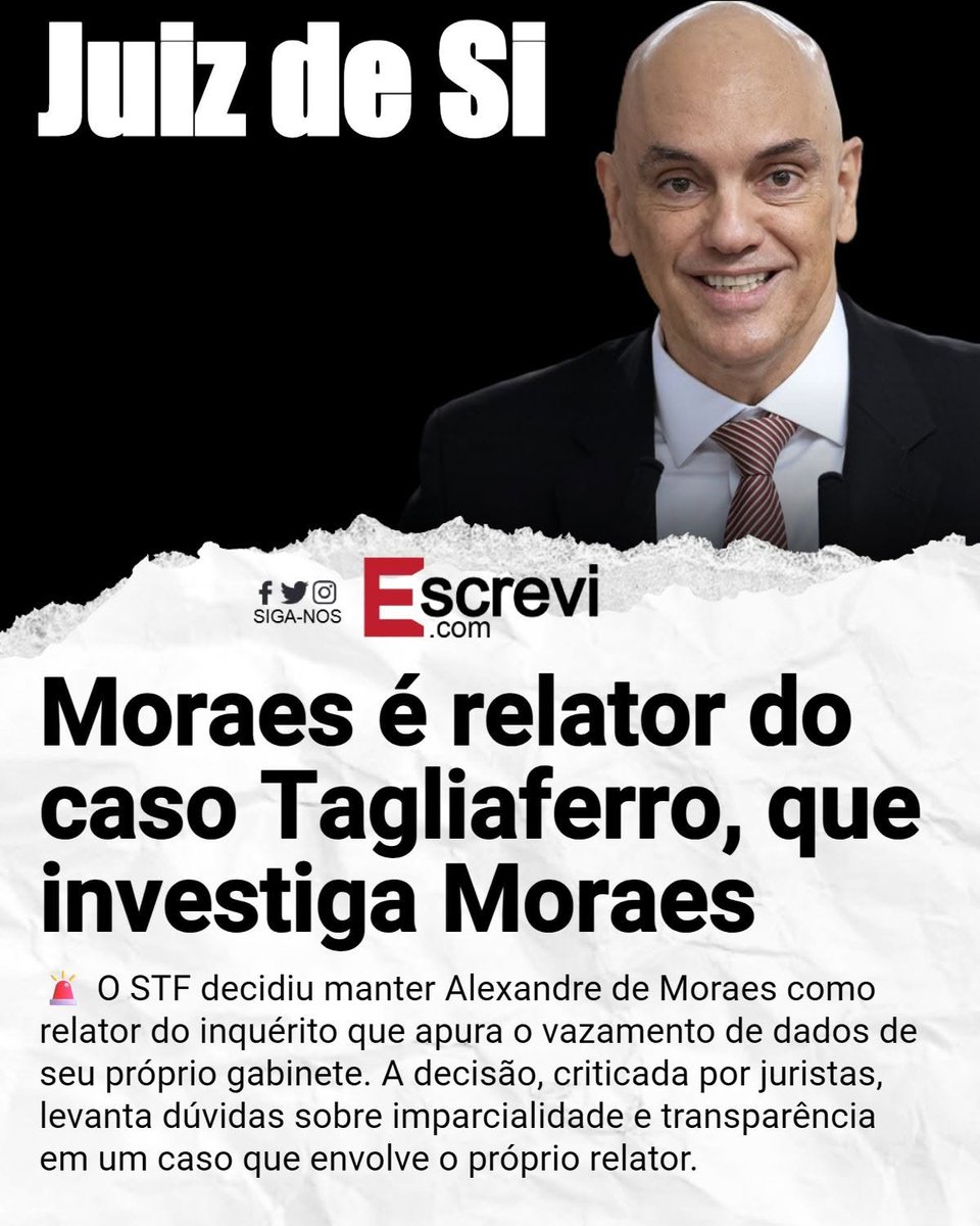 nelsonpaffi's tweet image. Você acha que AMorais irá condenar AMorais?
Deixe aqui sua indignação.