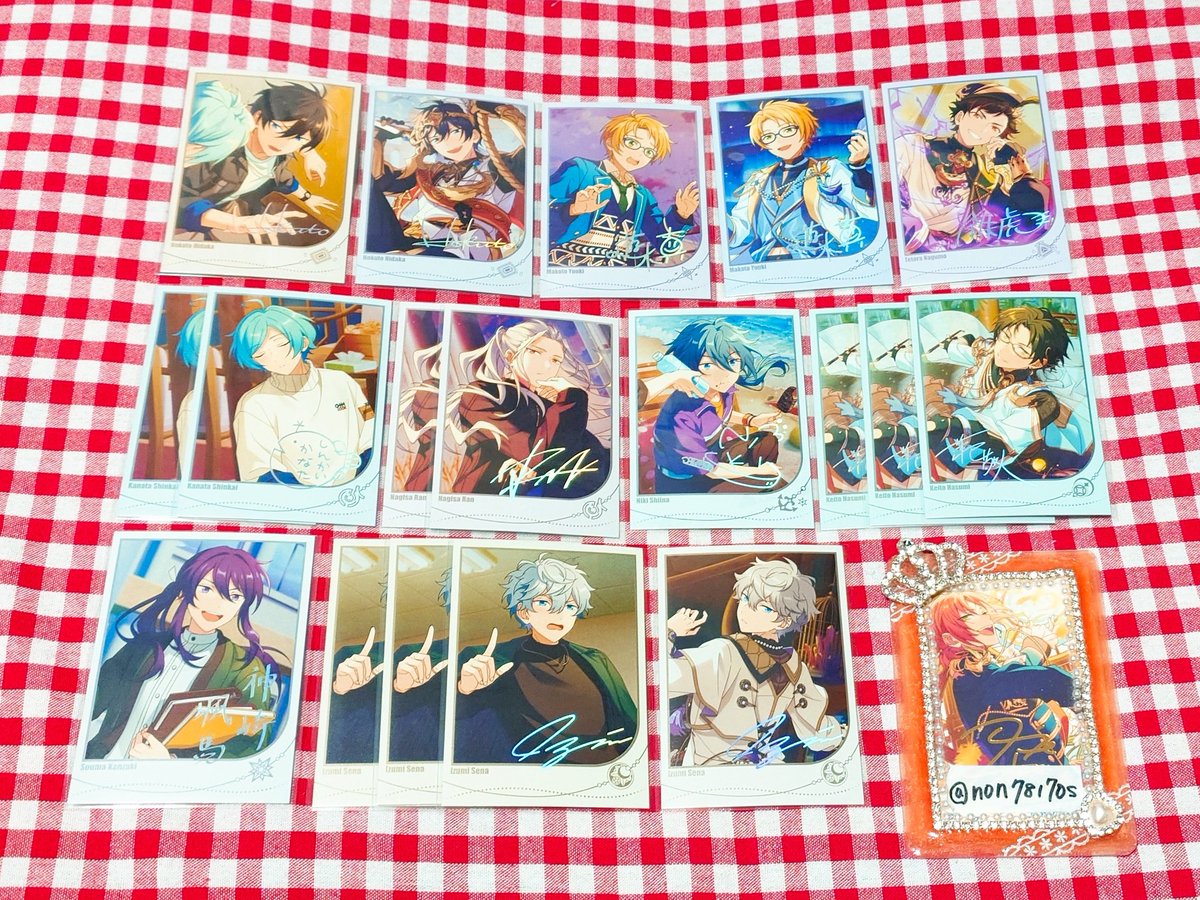 交換】あんスタ 中国 招募 ポラロイド カード 譲)北斗 真 鉄虎 奏汰