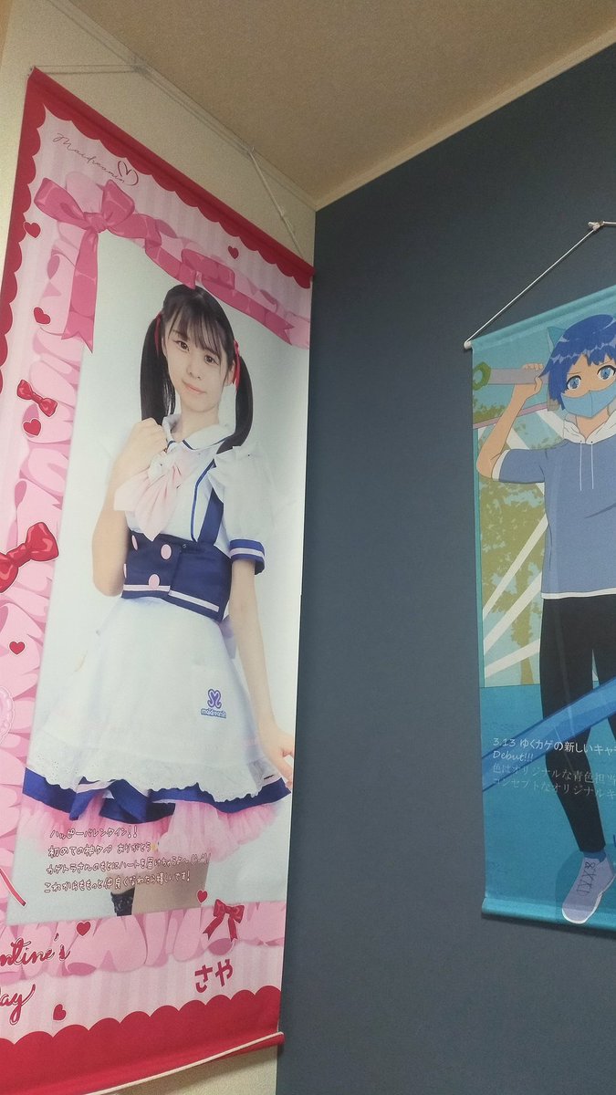 元推しの神タペストリーをようやく飾りました。こう見ると懐かしいね