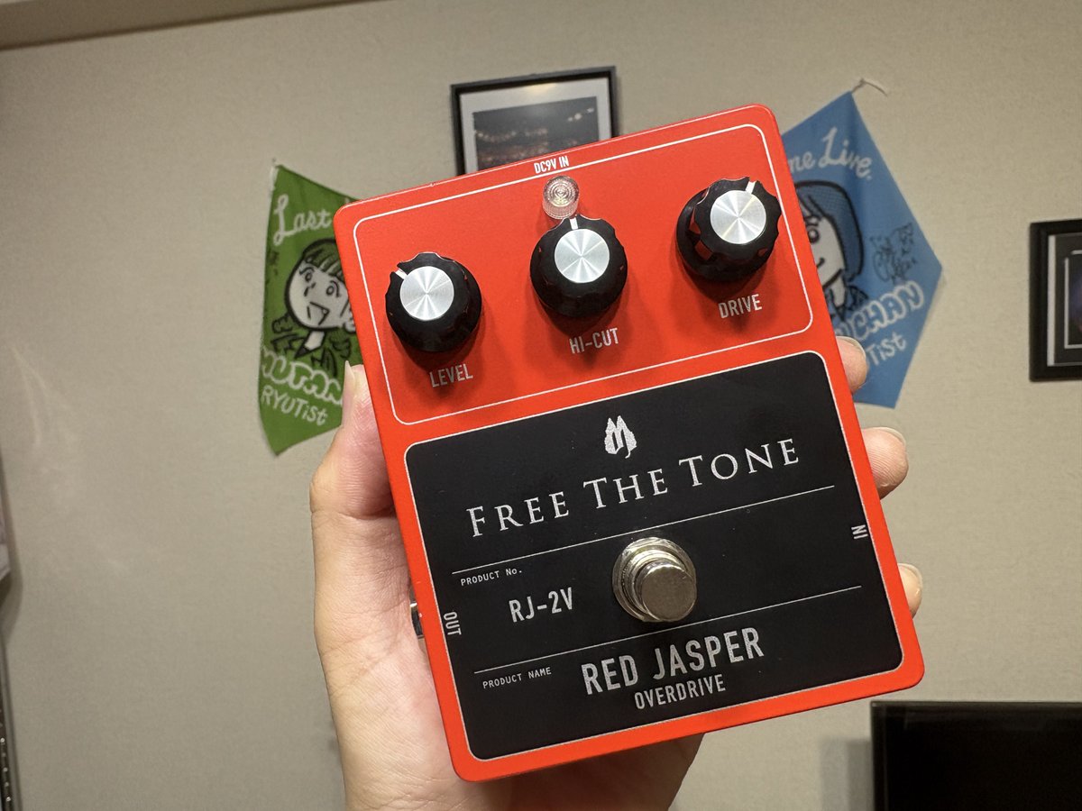 My new gear… FREE THE TONE RED JASPER RJ-2V 機能性重視とか革新的な