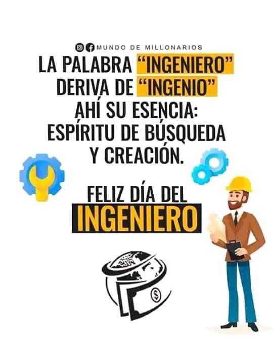 Muchas Felicidades Ingenieros. 
La magia de la ingeniería es el engranaje qué mueve el mundo.
<a href="/Cimbras1/">Cimbras</a> 
#ConstruyendoElFuturo
#SantiagoDeCuba