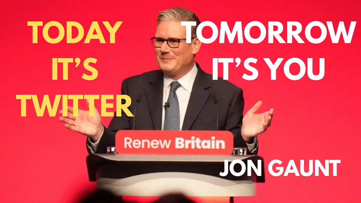 🚨 LIVE AT 2PM 🚨
STARMER VS MUSK
Today it’s X. Tomorrow it’s your free speech.
This is about censorship, power, and silencing critics — not safety.
Join me LIVE at 2pm 👇
🔴 YouTube: Jon Gaunt TV