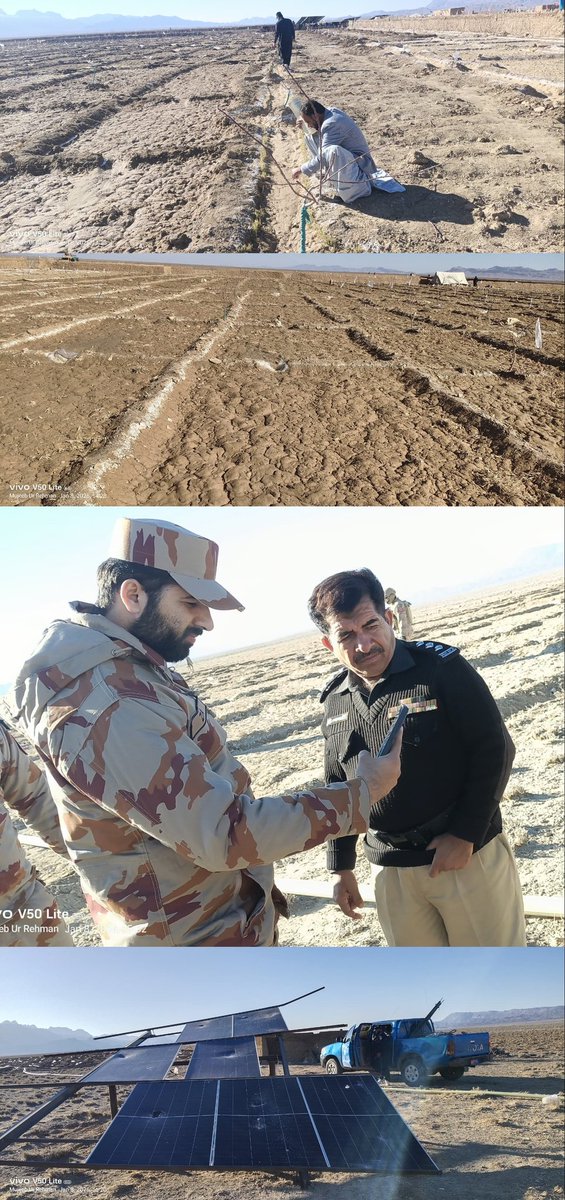 Justtust's tweet photo. A joint operation was conducted in Killa Saifullah against illegal poppy cultivation. 5 sites inspected, crops destroyed, solar equipment confiscated, and 2 Afghan nationals arrested. Operation will continue until the complete eradication of poppy crops from Killa Saifullah. https://t.co/M7ZkrpqGsQ