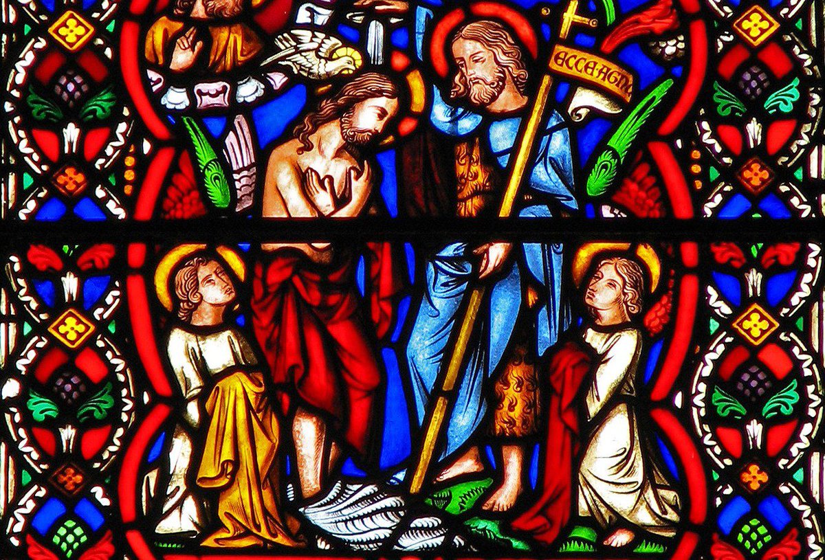 Pugin_awn's tweet photo. #BaptismofChrist. #Stainedglasswindow of the #PrioryChurch of #SaintCuthbert & #SaintMary, #BoltonAbbey. Designed by #awnpugin.
👉🏻 Today the Church celebrates the Feast of the Baptism of Our Lord.#pugin #augustuspugin #gothicrevival #stainedglass #boltonpriory #boltonpriorychurch https://t.co/dkgaBoqMqZ