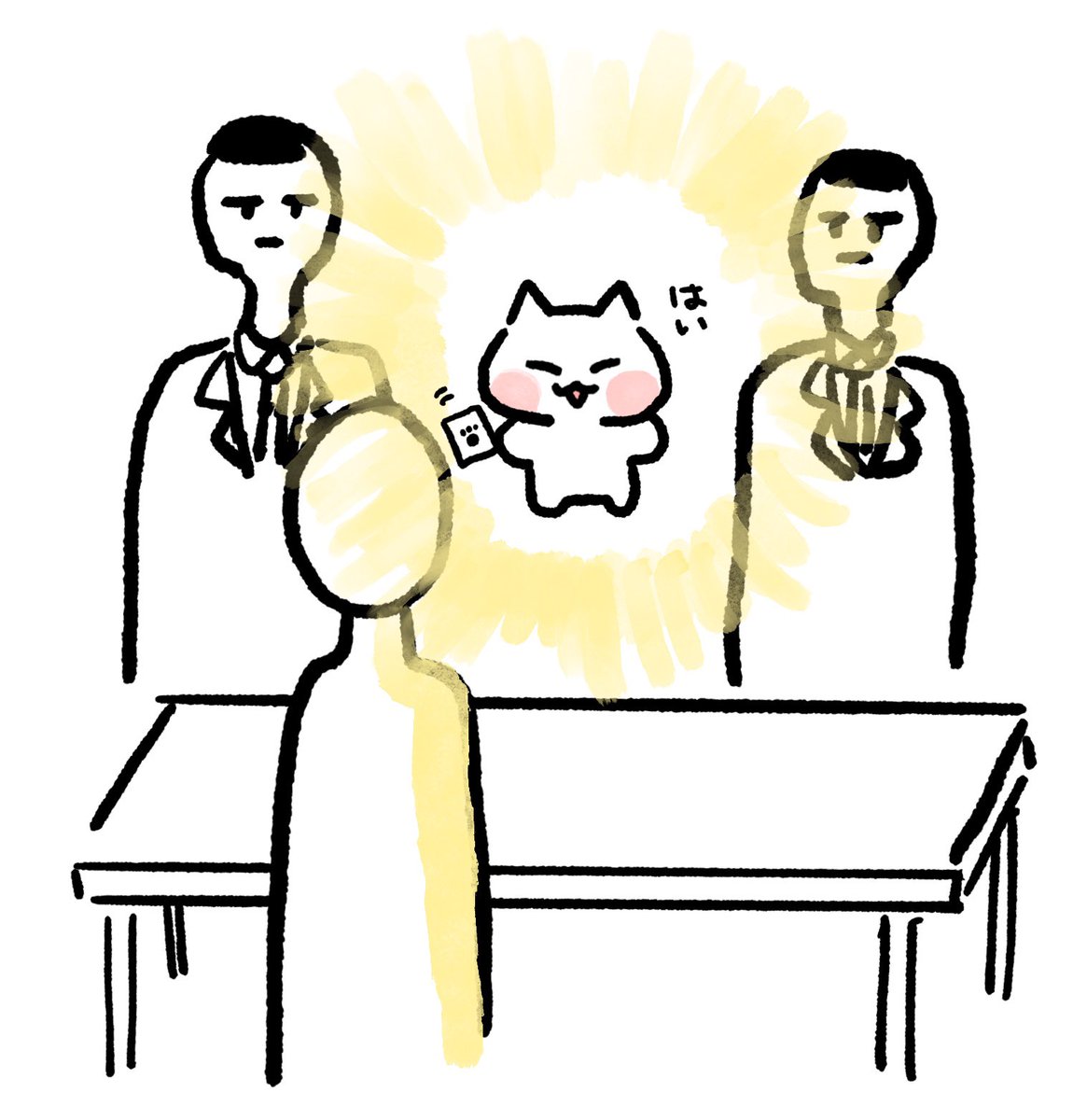 ninjinplanet's tweet image. お手紙交換会
チョンロちゃん降臨、発光するモチモチニャーニャー。大きいけど小さい(チョンロマジック)。お手紙(2枚め)を渡したらニッッッッコリ笑ってじ～～～～～っとカリーの顔を見つめ……小さく「ｶﾑｻﾊﾑﾆﾀﾞ☺️」と言って終了。モチモチニャーニャー。はあ。